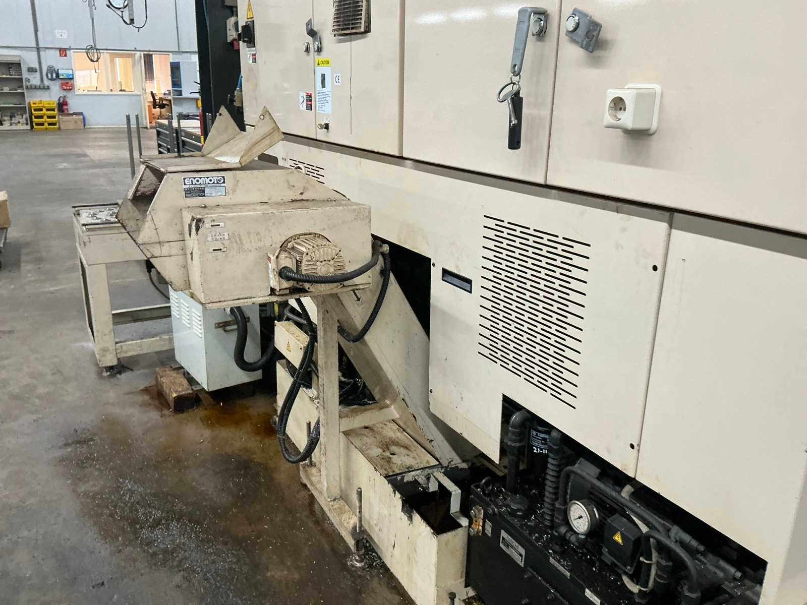 2001 Muratec MT12 Dubbelkops CNC draaibank met Samsys multi 5-65 aanvoer