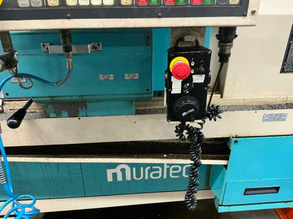 2001 Muratec MT12 Dubbelkops CNC draaibank met Samsys multi 5-65 aanvoer